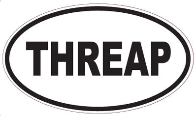 THREAP - Oval Sticker