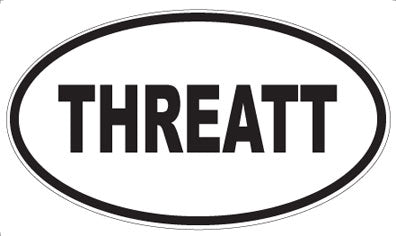 THREATT - Oval Sticker