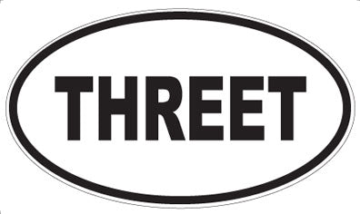 THREET - Oval Sticker
