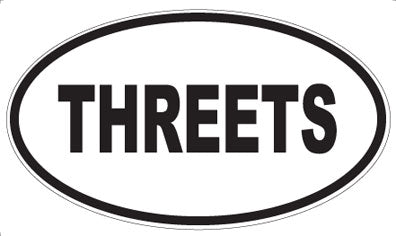 THREETS - Oval Sticker