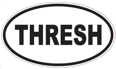 THRESH - Oval Sticker