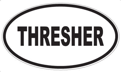 THRESHER - Oval Sticker