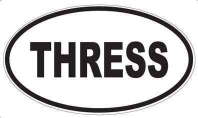 THRESS - Oval Sticker