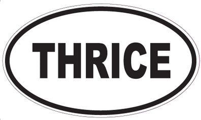 THRICE - Oval Sticker