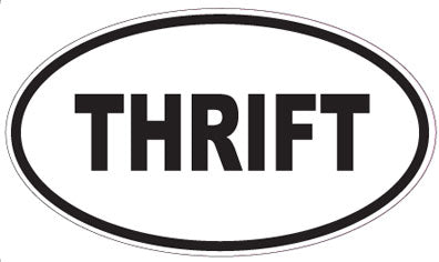THRIFT - Oval Sticker