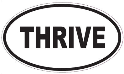 THRIVE - Oval Sticker