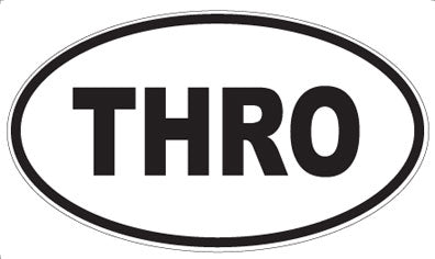 THRO - Oval Sticker