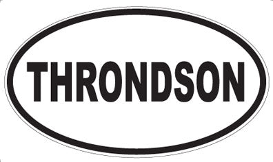 THRONDSON - Oval Sticker
