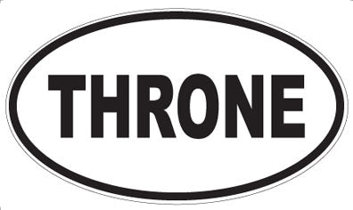 THRONE - Oval Magnet
