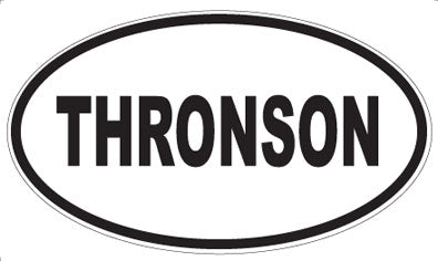 THRONSON - Oval Sticker