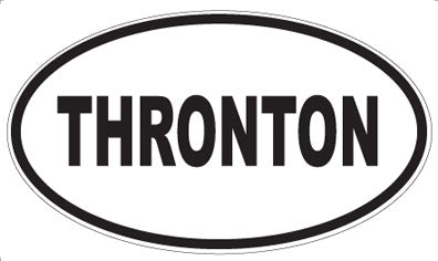 THRONTON - Oval Sticker