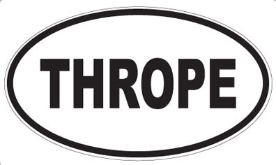 THROPE - Oval Sticker