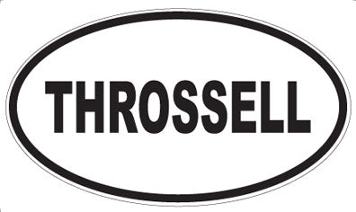 THROSSELL - Oval Sticker