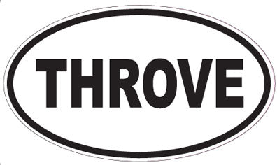 THROVE - Oval Sticker