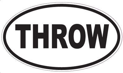 THROW - Oval Sticker