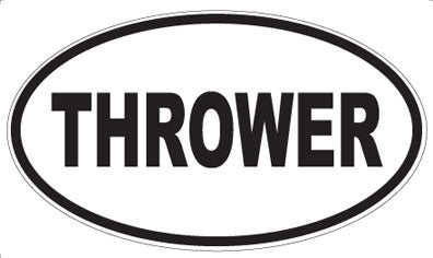 THROWER - Oval Magnet