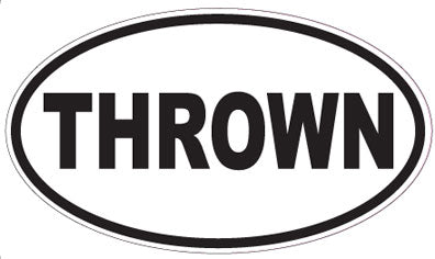 THROWN - Oval Sticker