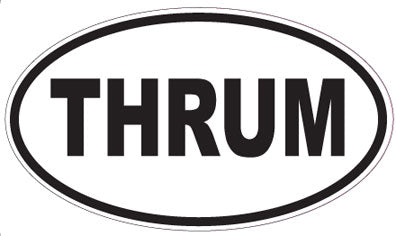 THRUM - Oval Sticker