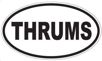 THRUMS - Oval Sticker