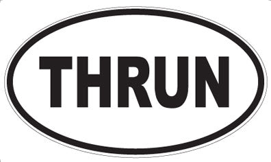 THRUN - Oval Sticker