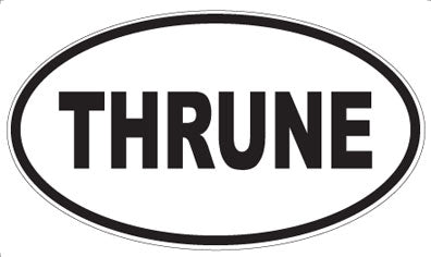 THRUNE - Oval Sticker