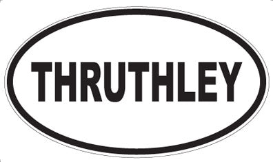 THRUTHLEY - Oval Sticker