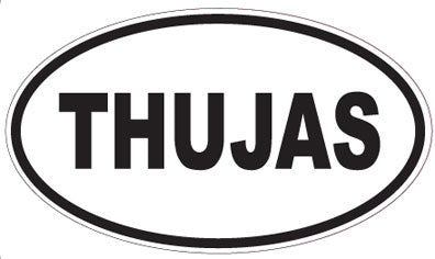THUJAS - Oval Sticker