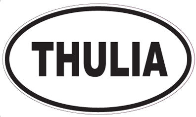 THULIA - Oval Sticker