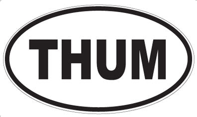 THUM - Oval Sticker