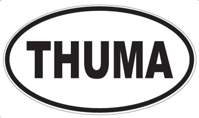 THUMA - Oval Sticker