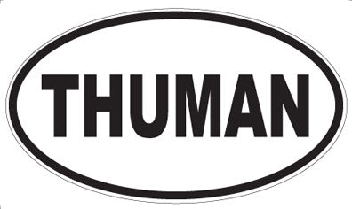 THUMAN - Oval Sticker
