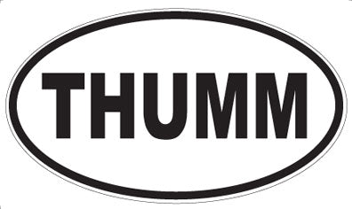THUMM - Oval Sticker