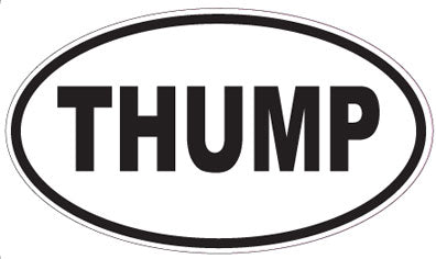 THUMP - Oval Sticker
