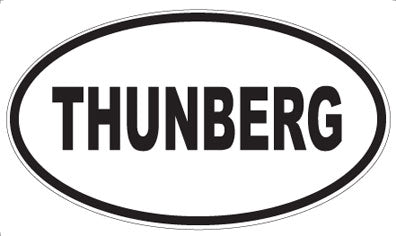 THUNBERG - Oval Sticker
