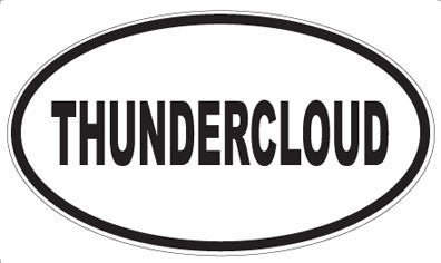 THUNDERCLOUD - Oval Sticker