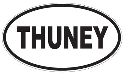 THUNEY - Oval Sticker