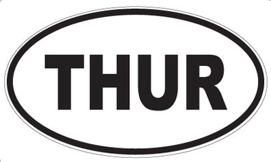 THUR - Oval Sticker