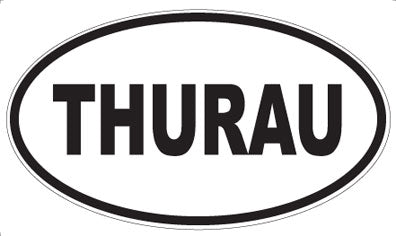THURAU - Oval Sticker