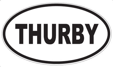 THURBY - Oval Sticker
