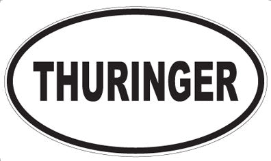THURINGER - Oval Sticker