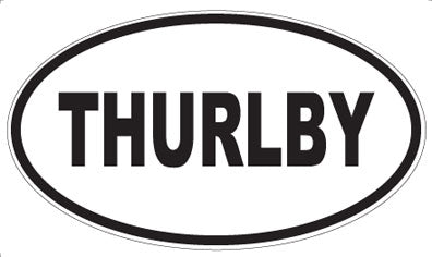 THURLBY - Oval Sticker