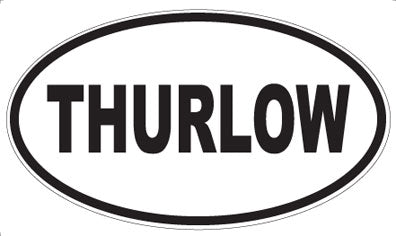 THURLOW - Oval Sticker