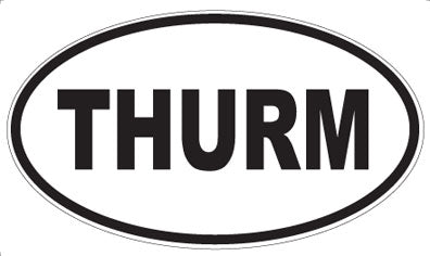 THURM - Oval Sticker