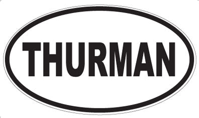 THURMAN - Oval Sticker