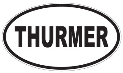 THURMER - Oval Sticker