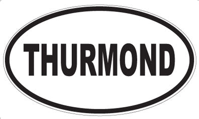 THURMOND - Oval Sticker