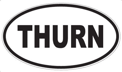 THURN - Oval Sticker