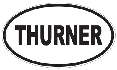 THURNER - Oval Sticker