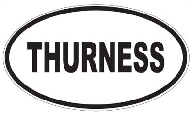 THURNESS - Oval Sticker