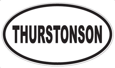 THURSTONSON - Oval Sticker